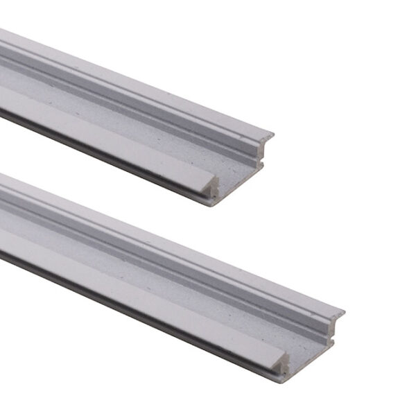 Calha com abas para fita LED branco com difusor opalino (para embutir) L.24,7x Alt.7mm - Image 2