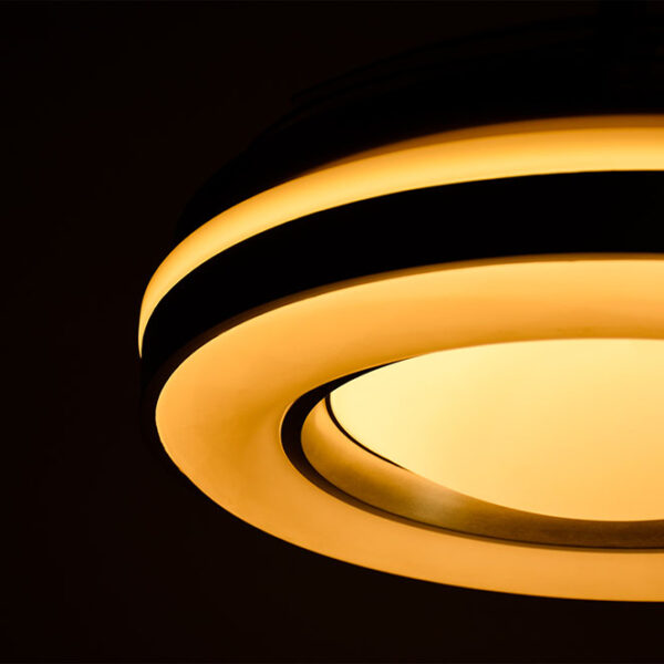 Plafond JUPITER D.50cm 72W LED regulável 3000-4000-6000K Prata - Image 2