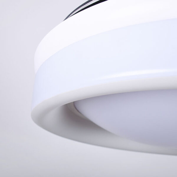 Ventoinha de tecto TITAN branca, 4 palas retráteis, 72W LED 3000|4000|6000K, Alt.35xD.108/50cm - Image 2