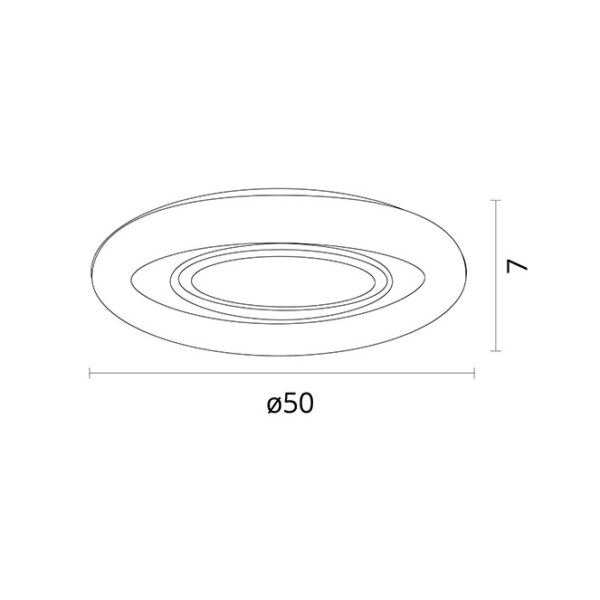 Plafond AMALTEA 116W LED 3000-4000-6500K branco - Image 2