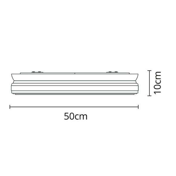 Plafond TITAN D.50cm 72W LED regulável 3000-4000-6000K Preto - Image 2