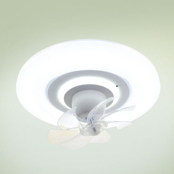 Ventoinha de tecto RAKI MOVE branca, 6 palas, 38W LED 3000-6000K, Alt.21xD.48cm - Image 2