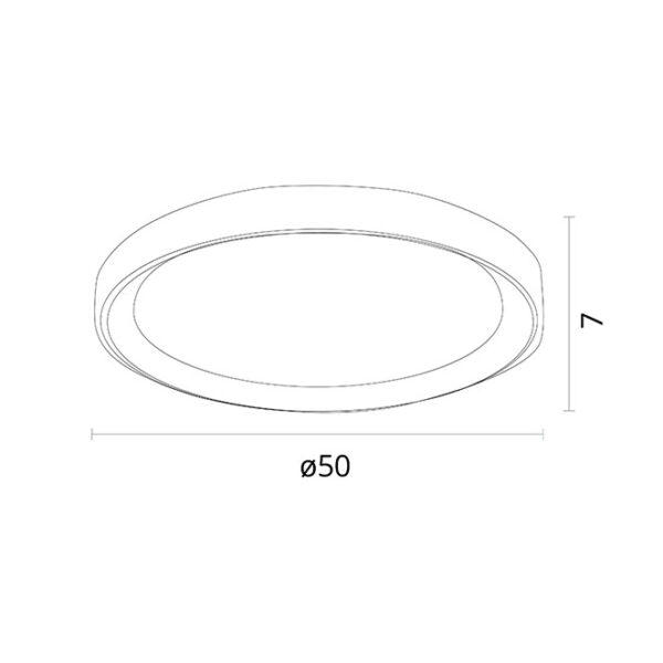 Plafond KIGALI 72W LED 3000-4000-6000K branco/castanho - Image 3
