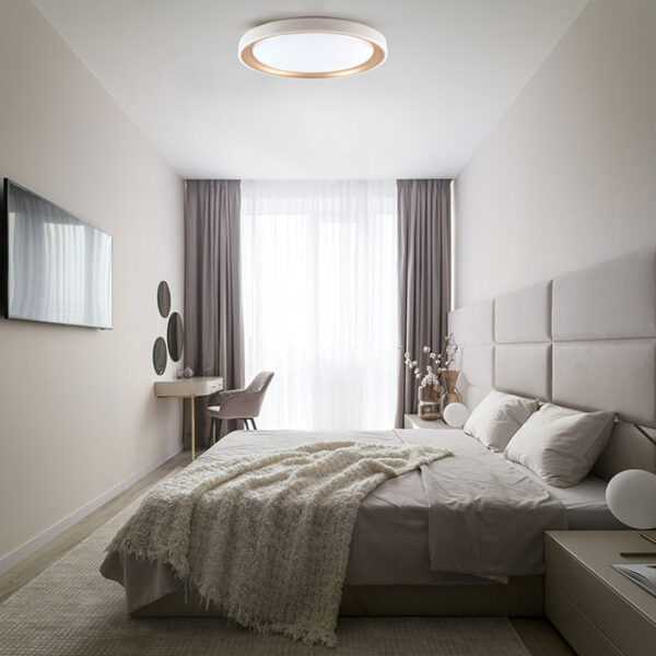 Plafond KIGALI 72W LED 3000-4000-6000K branco/dourado - Image 2