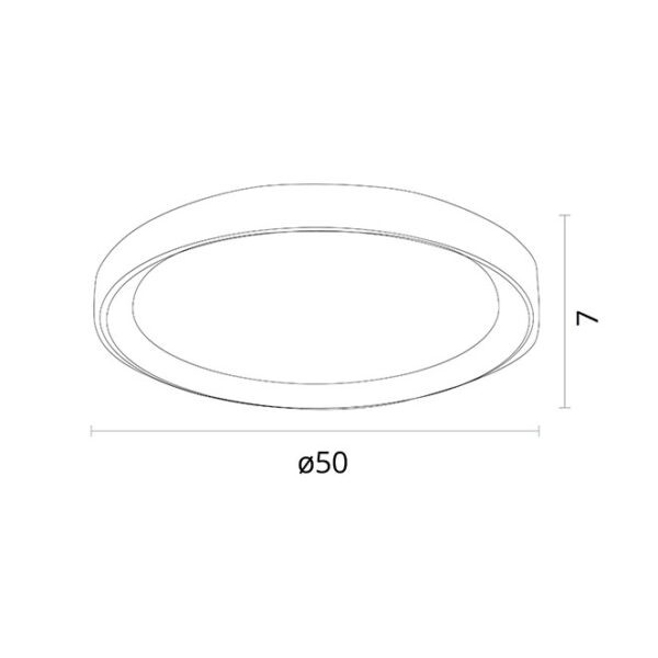 Plafond KIGALI 72W LED 3000-4000-6000K branco/dourado - Image 3