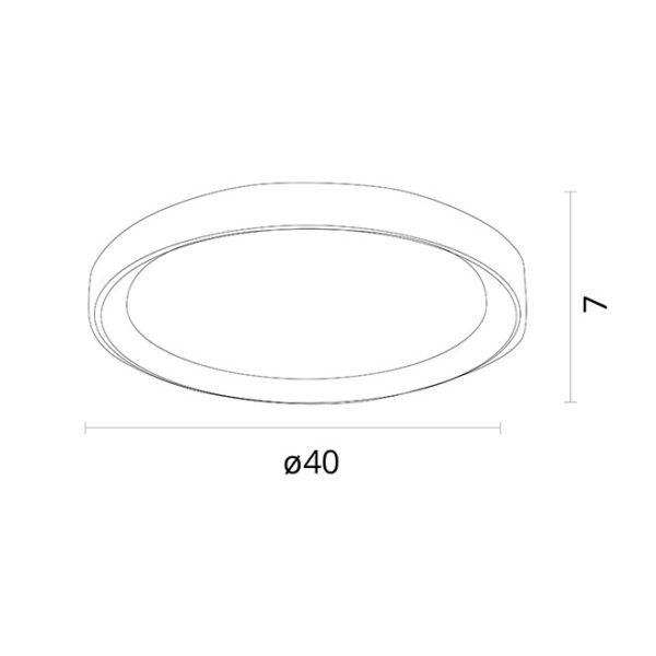 Plafond KIGALI 72W LED 3000-4000-6000K branco/prata - Image 3