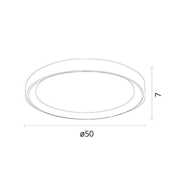 Plafond KIGALI 48W LED 3000-4000-6000K branco/castanho - Image 3