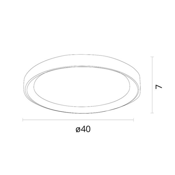 Plafond KIGALI 48W LED 3000-4000-6000K branco/prata - Image 3
