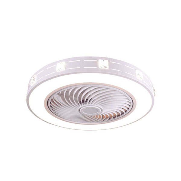 Ventoinha de tecto KAIROS branca, 5 palas, 72W LED 3000-6000K, Alt.19xD.50cm - Image 2