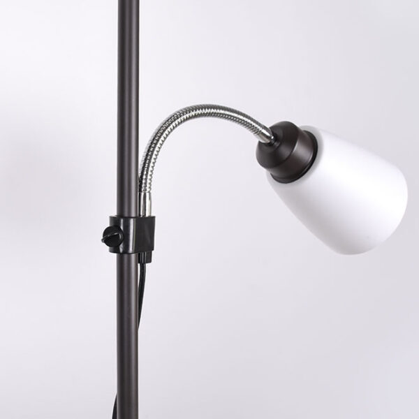 Candeeiro de pé VARESE com braço de leitura (1+1)xE27 Alt.178xD.28cm preto - Image 2