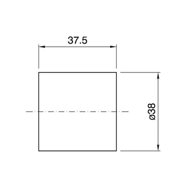 Camisa preta brilhante lisa para suporte E27 de 3-peças, em resina termoplástica - Image 2