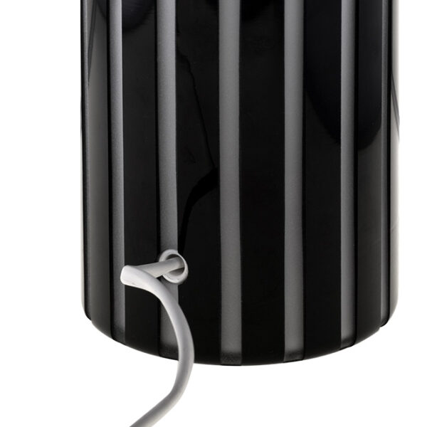 Candeeiro de mesa TOROPI 1xE27 Alt.30xD.10cm vidro preto/branco - Image 3