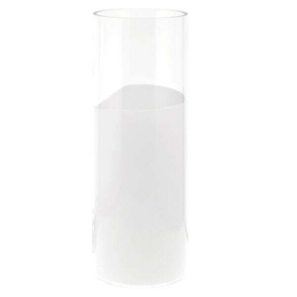 Candeeiro de mesa HERNER 1xE27 Alt.37xD.27cm Vidro Castanho/Branco - Image 2