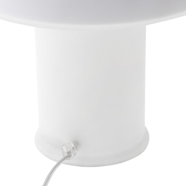 Candeeiro de mesa HERNER 1xE14 Alt.35xD.18cm Vidro Opaco - Image 3