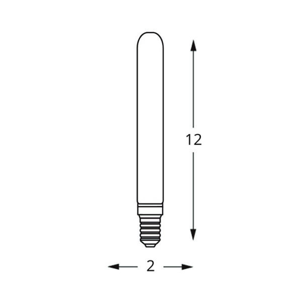 Lâmpada E14 (fino) T20 SKYLENSE LED 4W 2700K 400lm -A++ - Image 2