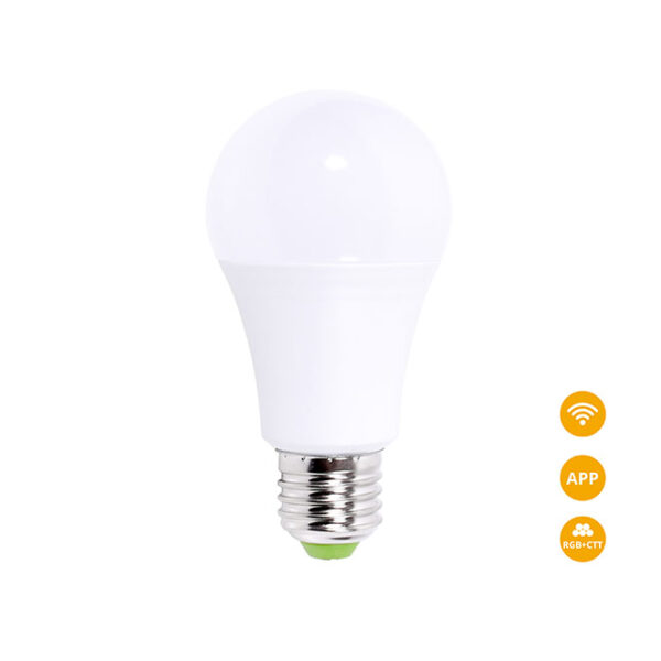 Lâmpada E27 (grosso) GLS SMART WIFI LED 10W RGB+CCT (2700-6500K), APP, Alexa e Google Assistant - Image 2