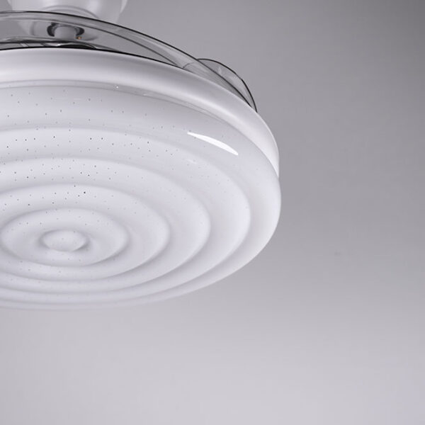 Ventoinha de tecto ARCOS branca, 4 palas retráteis, 72W LED 3000|4000|6000K, APP, Alt.35xD.108/50cm - Image 3