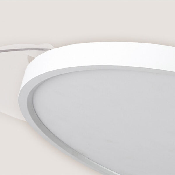 Ventoinha de tecto SLIM branca, 4 palas retráteis, 72W LED 3000|4000|6000K, Alt.35xD.106/50cm - Image 2