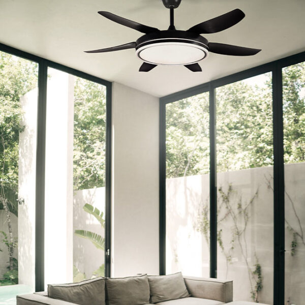 Ventoinha de tecto ORION branco, 6 palas, 72W LED 3000|4000|6000K A.35xD.132/50cm - Image 2