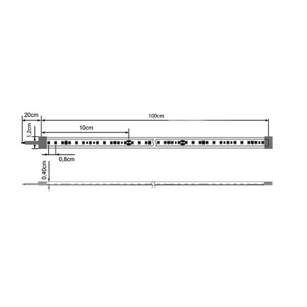 Fita LED 230V 17W/m 120LED/m 6000K IP65 1m (múltiplos de 5m) - Image 2
