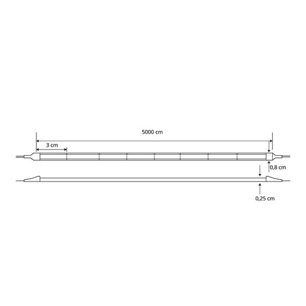Fita LED COB 24Vdc 14W/m 512LED/m 2700K IP20 50m/rolo - Image 2