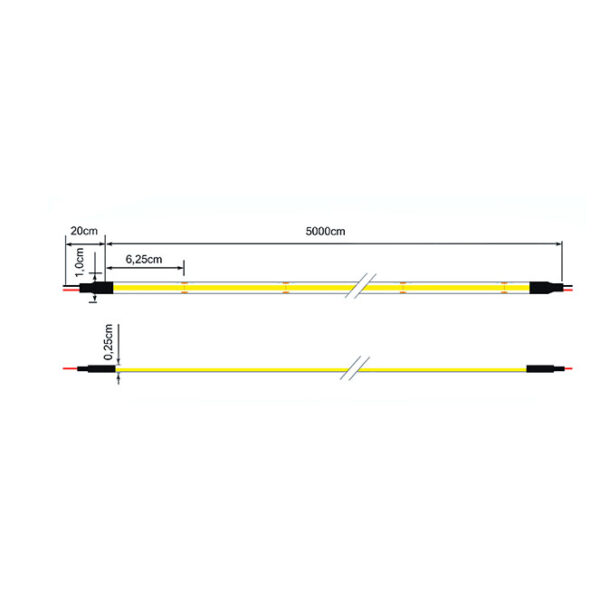 Fita LED COB 24Vdc 14W/m 512LED/m 2700K IP67 50m/rolo - Image 3