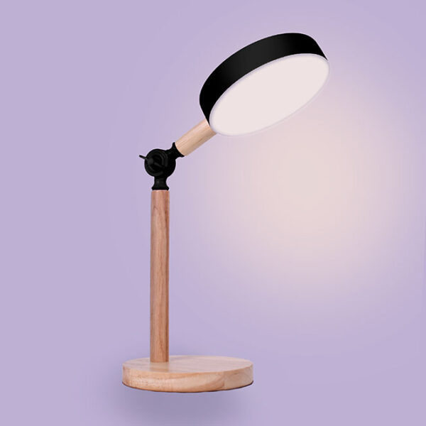 Candeeiro de mesa LUPPA 2X12W LED 3000-4000-6500K 1800lm Alt.48,5cmxD.15cm Preto/Madeira - Image 3