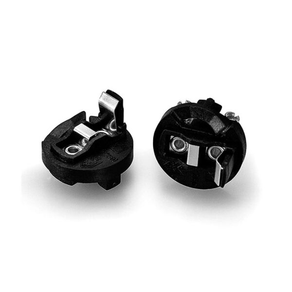 Miolo para suporte E14 de 3-peças preto com travão anti-desenroscamento, em resina termoplástica - Image 2