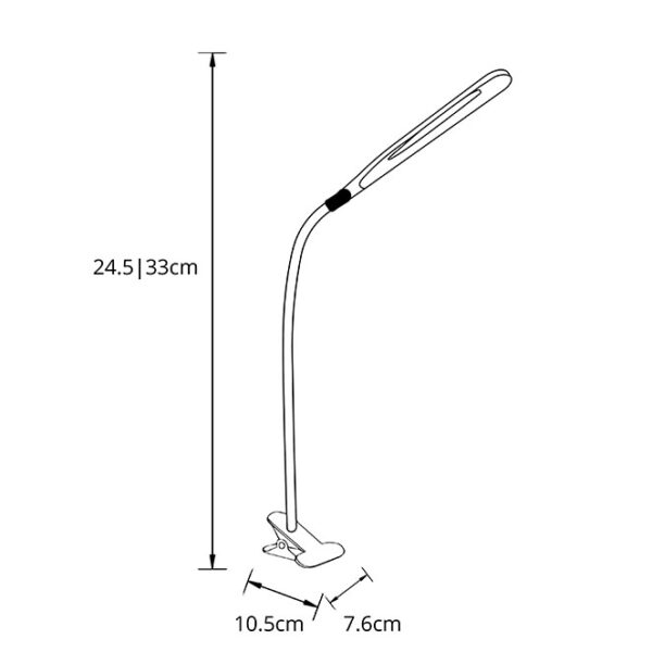 Candeeiro de mesa PAVIA 5W LED 4000K Alt.56,5xD.2,3cm branco - Image 3