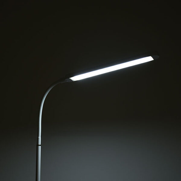 Candeeiro de pé OFFICE 8W LED 3000-4000-6000K Alt.174xD.21cm branco - Image 3