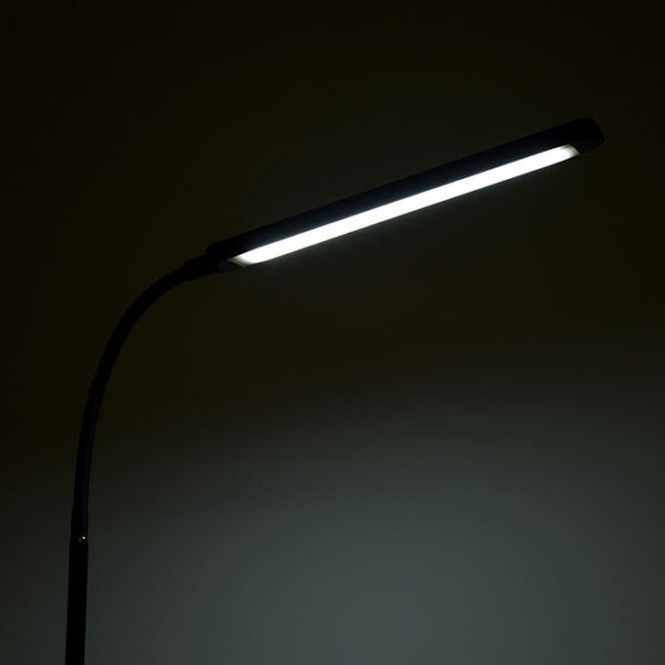 Candeeiro de pé OFFICE 8W LED 3000-4000-6000K Alt.174xD.21cm preto - Image 3