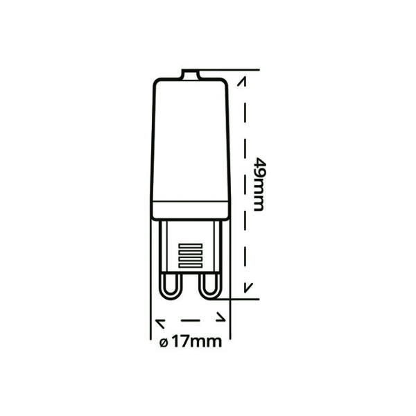 Lâmpada G9 NL LED Regulável 2.5W 3000K 220lm 360° - A+ - Image 2