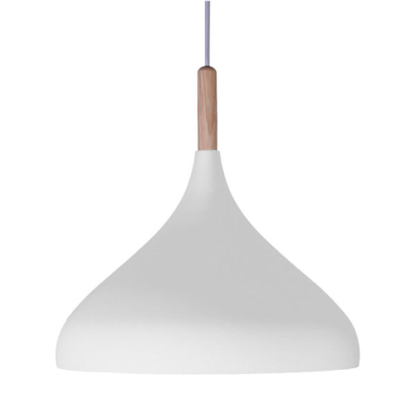 Suspensão BAVIERA D.30cm 1xE27 em metal branco - Image 2
