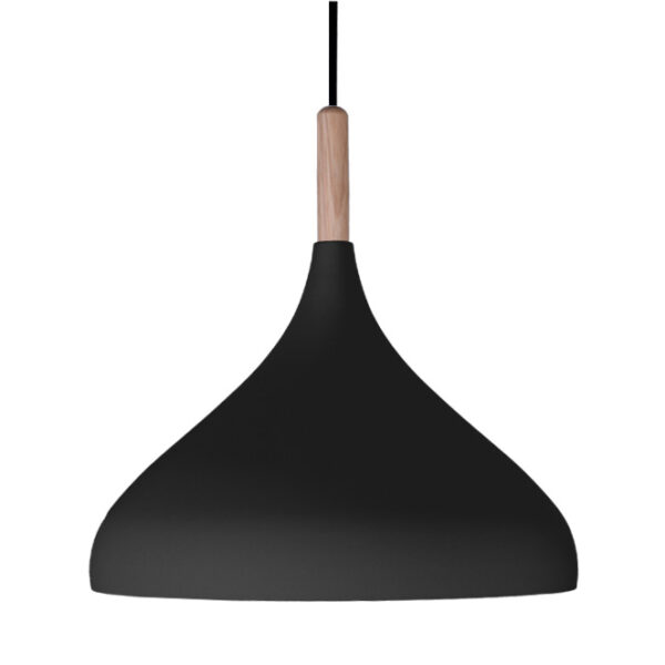 Suspensão BAVIERA D.30cm 1xE27 em metal preto - Image 2