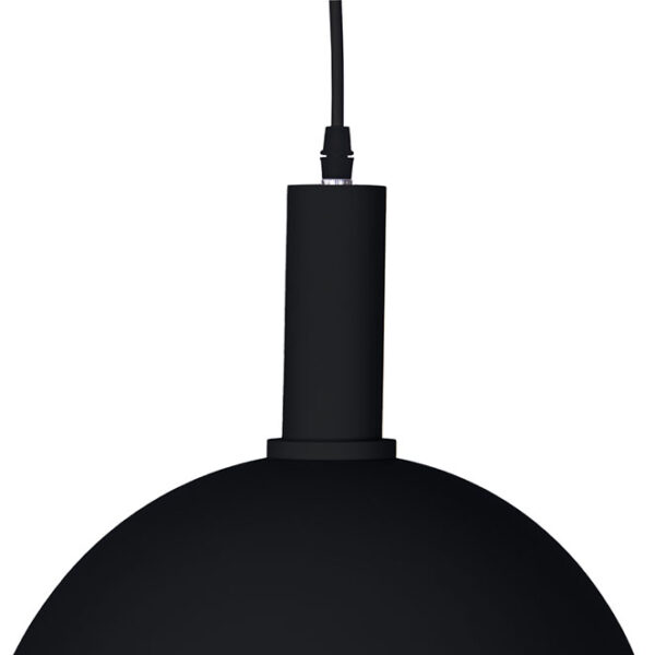 Suspensão HAGEN D.30cm 1xE27 em metal preto - Image 2