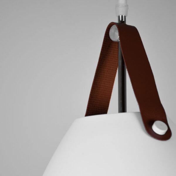 Suspensão RHIN D.25cm 1xE27 em metal branco - Image 2