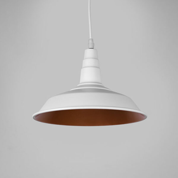 Suspensão KIEL D.25cm 1xE27 em metal branco - Image 2