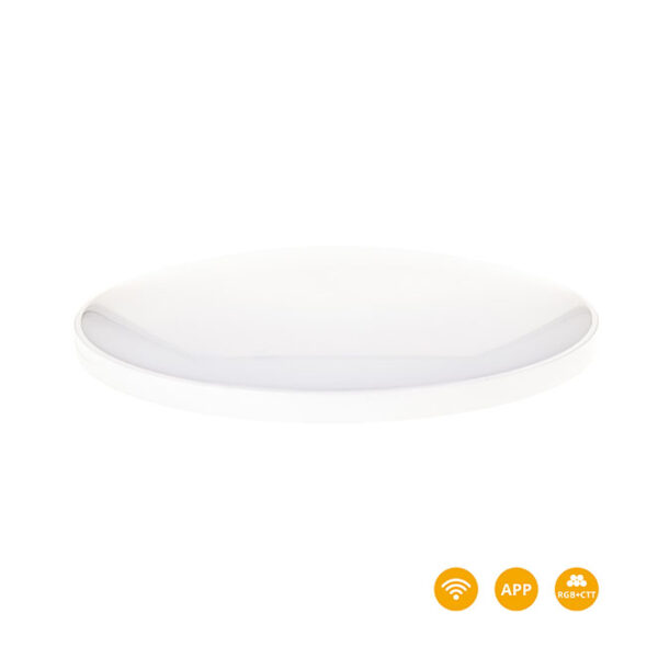 Plafond ALTER D.30cm 30W LED regulável, RGB+CCT (2700K-6500K), APP, WIFI, Alexa e Google Assistant - Image 2
