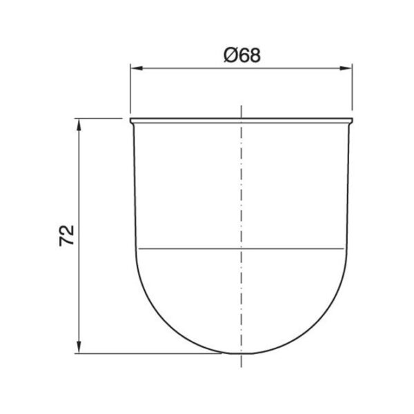 Florão branco D.6, 8xAlt.7, 2cm, em resina termoplástica - Image 2