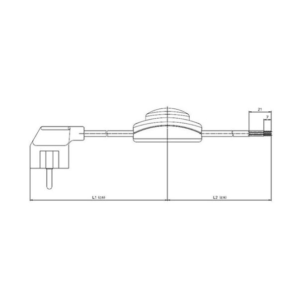 Extensão eléctrica 4,0m fio 3x0,75mm², ficha Schuko 2P+T e interruptor de pé transparentes - Image 2
