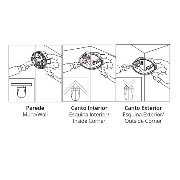 Sensor de movimento IR branco IP65, ângulo de detecção 240°, em PC com protecção UV - Image 2