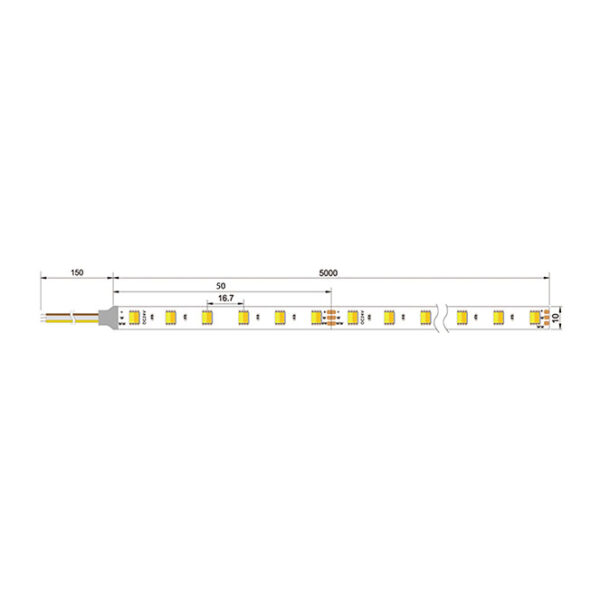 Fita LED SPUTNIK 12Vdc 12W/m 60LED/m 2200K IP33 5m/rolo - Image 3