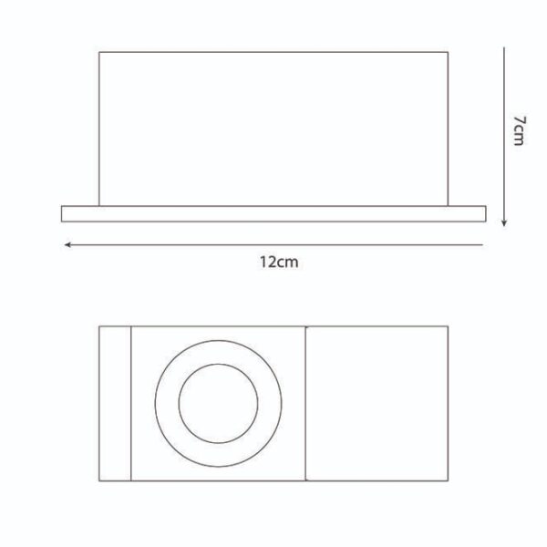 Foco de encastrar PROMETHEUS 1xGU10 C.12xL.9xAlt.0,2cm cromado - Image 2