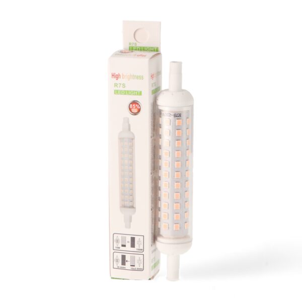 Lâmpada LED R7S 118 10W Mm em caixa 6000K