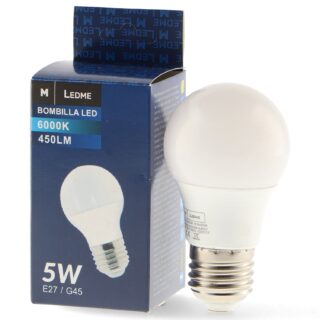 Lâmpada LED E27 G45 5W 3000K