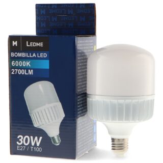 Lâmpada LED E27 T100 30W 6000K