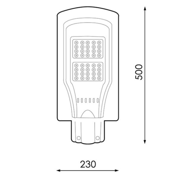 Luminária Solar LED para Iluminação Pública 40W com sensor 6000K - Image 2