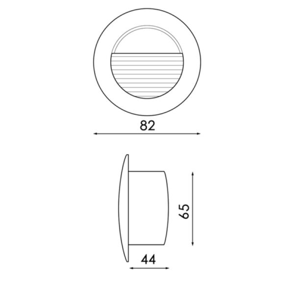 Baliza LED Circle Encastrável 3W IP54 3000K - Image 2