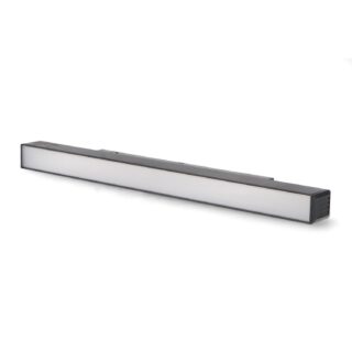 Foco LED Shoiler 10W Para Calha Magnética Preto 48V Serie 20Mm - 3000K