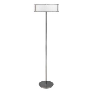 Candeeiro de pé JAEN 3xE27 Alt.150xD.42cm Branco/Cromado